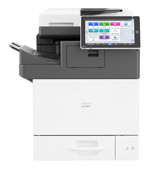 Изображение БФП A4 Ricoh IM C400SRF, 43 стор./хв., повноколірний мережевий, 4-в-1, фінішер-степлер, SPDF, дуплекс (418575)