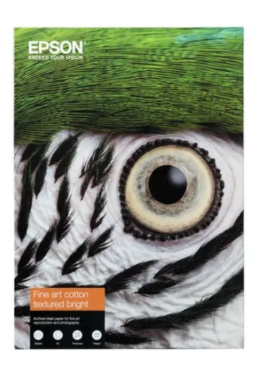 Зображення Папір A2 Epson Fine Art Cotton Textured Bright, 25 арк, , 300 г/м2 (C13S450290)