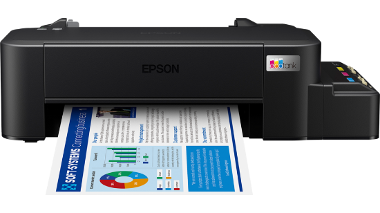 Изображение Принтер A4 Epson EcoTank L121, 27 стор./хв (C11CD76414)