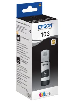 Изображение Контейнер з чорнилом Epson 103 Black для EcoTank (C13T00S14A)
