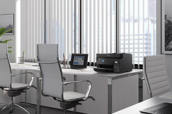 Изображение БФП А4 Epson EcoTank L5590, 4 в 1, кольоровий, 22 стор/хв, чорнило на 3 роки (C11CK574044)