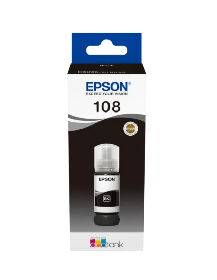 Зображення Контейнер з чорнилом  Epson 108 Black (C13T09C14A)
