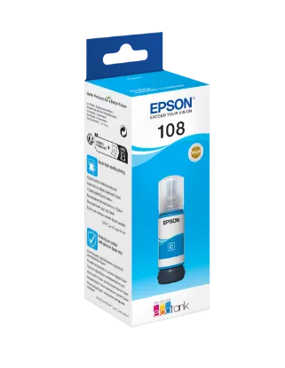 Изображение Контейнер з чорнилом  Epson 108 Cyan (C13T09C24A)