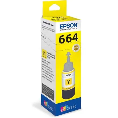 Изображение Контейнер з чорнилом Epson 664 Yellow (C13T66444A)