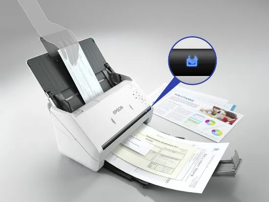 Изображение Сканер A4 Epson WorkForce DS-530II із полистовою подачею (B11B261401)