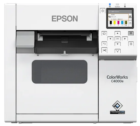 Изображение Принтер для друку етикеток Epson CW-C4000e, матове чорне чорнило (C31CK03102MK)