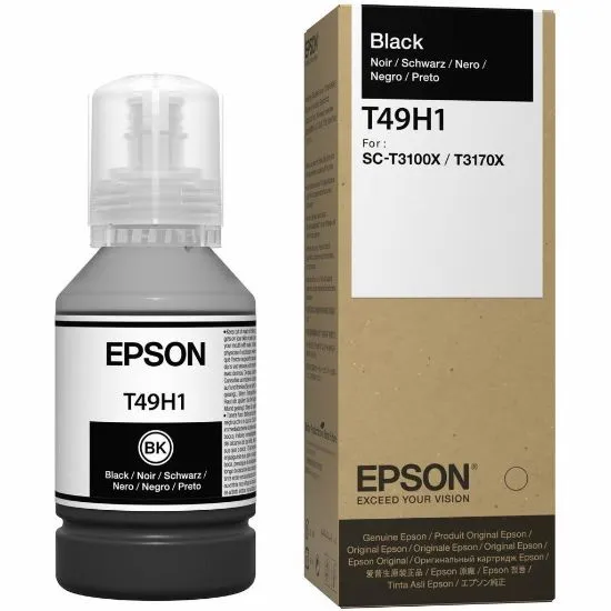 Изображение Контейнер з чорнилом Epson T49H1 Black 140ml для SureColor SC-T3100 (C13T49H100)